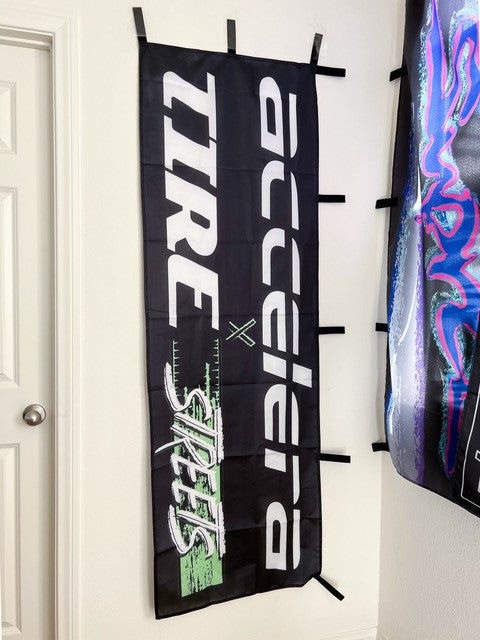 Accelera x Tire Streets  Nobori Flags (Stacked)